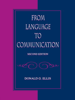 cover image of From Language to Communication